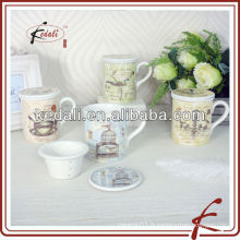 2014 nouvelle tasse de filtre en céramique de thé en céramique